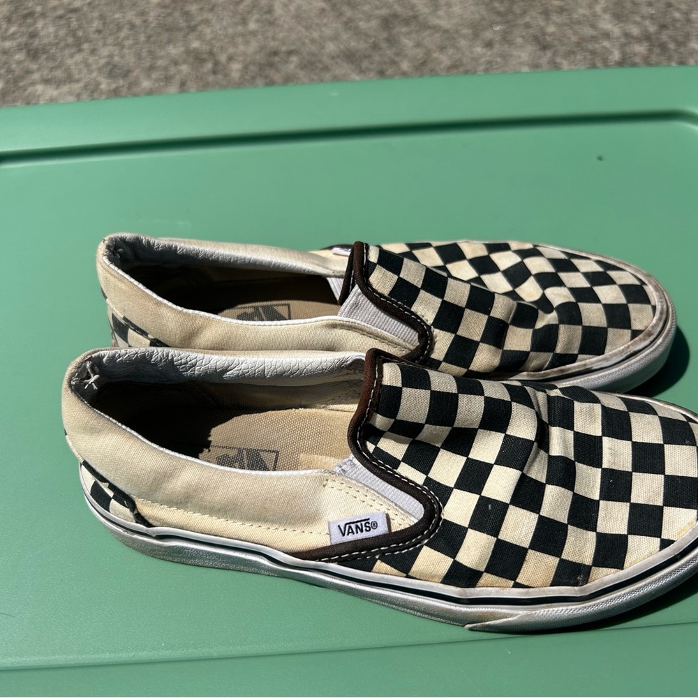 Vans Checkerboard Slip-On Sneakers